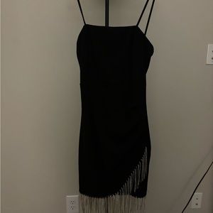 Black 1920s style party cocktail dress